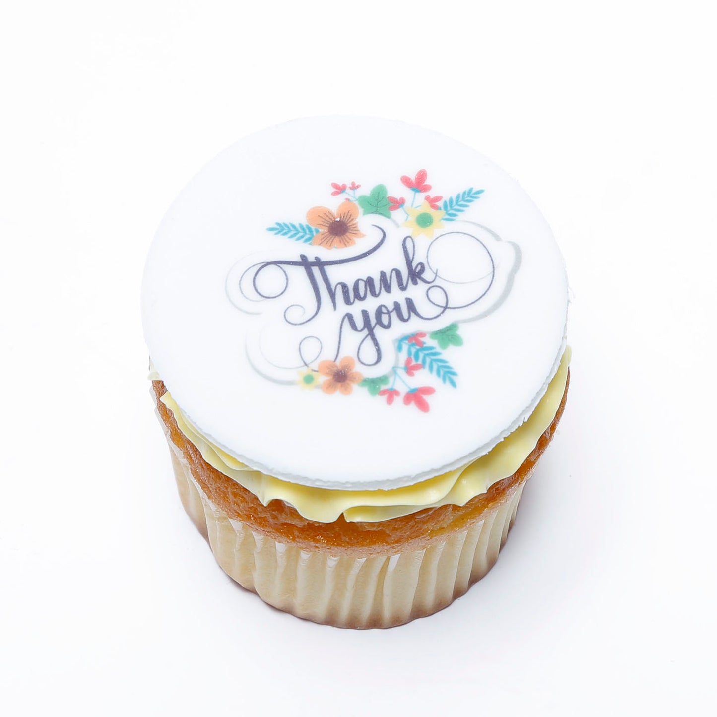 Elegant Thank You Vanilla Cupcakes - Set of 6