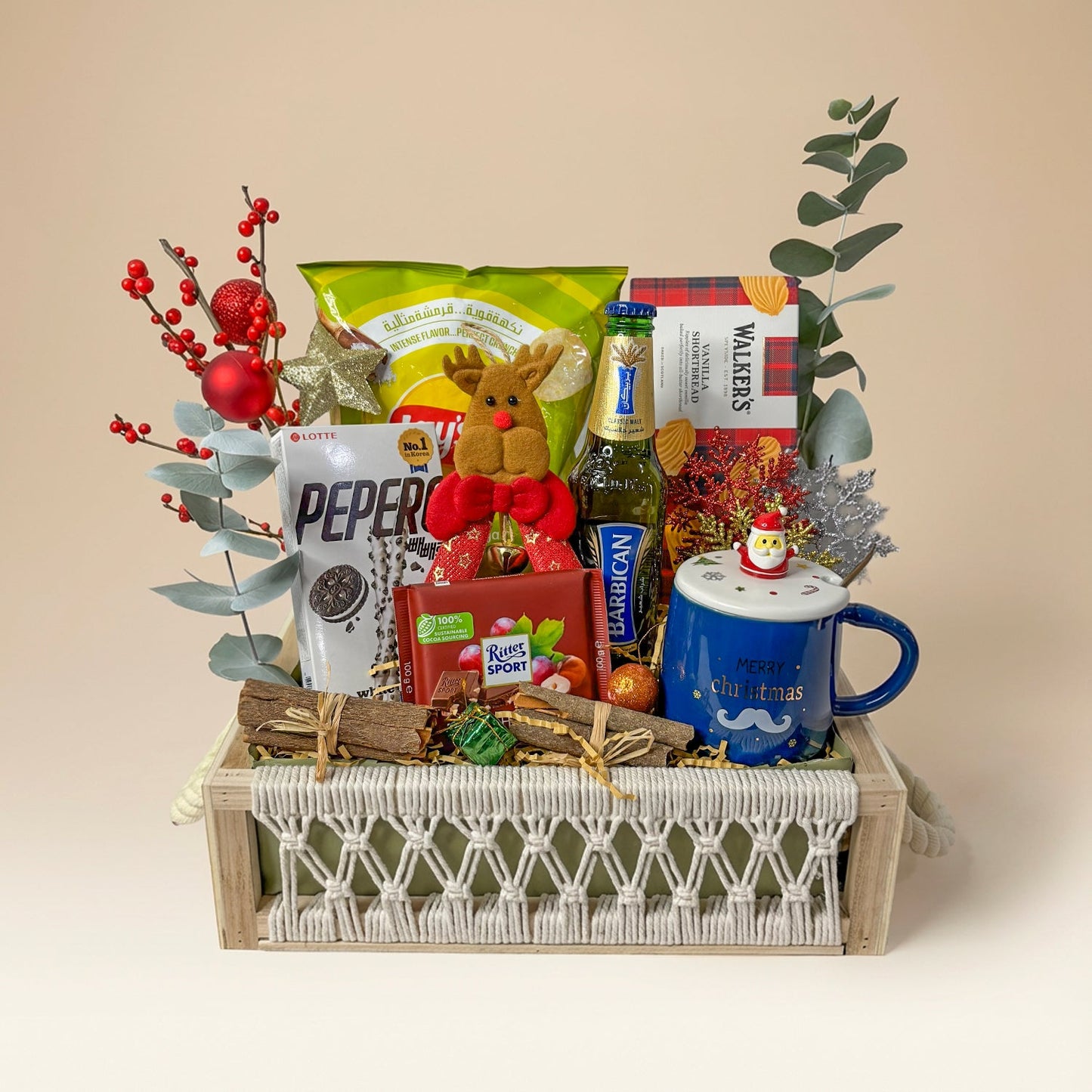 Deluxe Christmas Treats Tray with Festive Delights