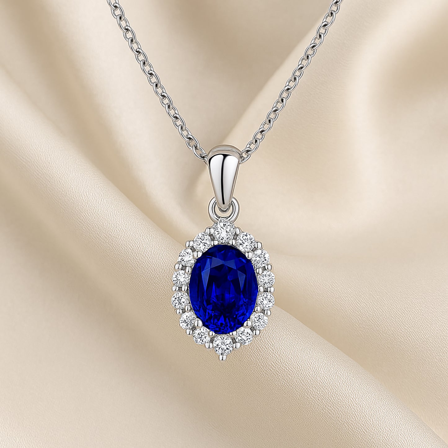 The Sapphire Glow Necklace: Elegance in Every Glance