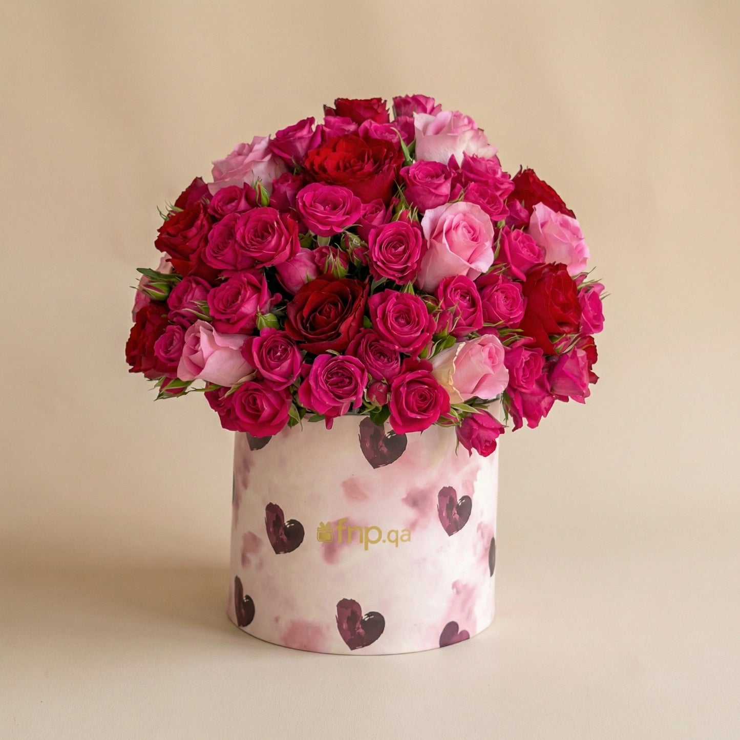 Romantic Elegance: Pink & Red Roses with Giorgio Armani Perfume