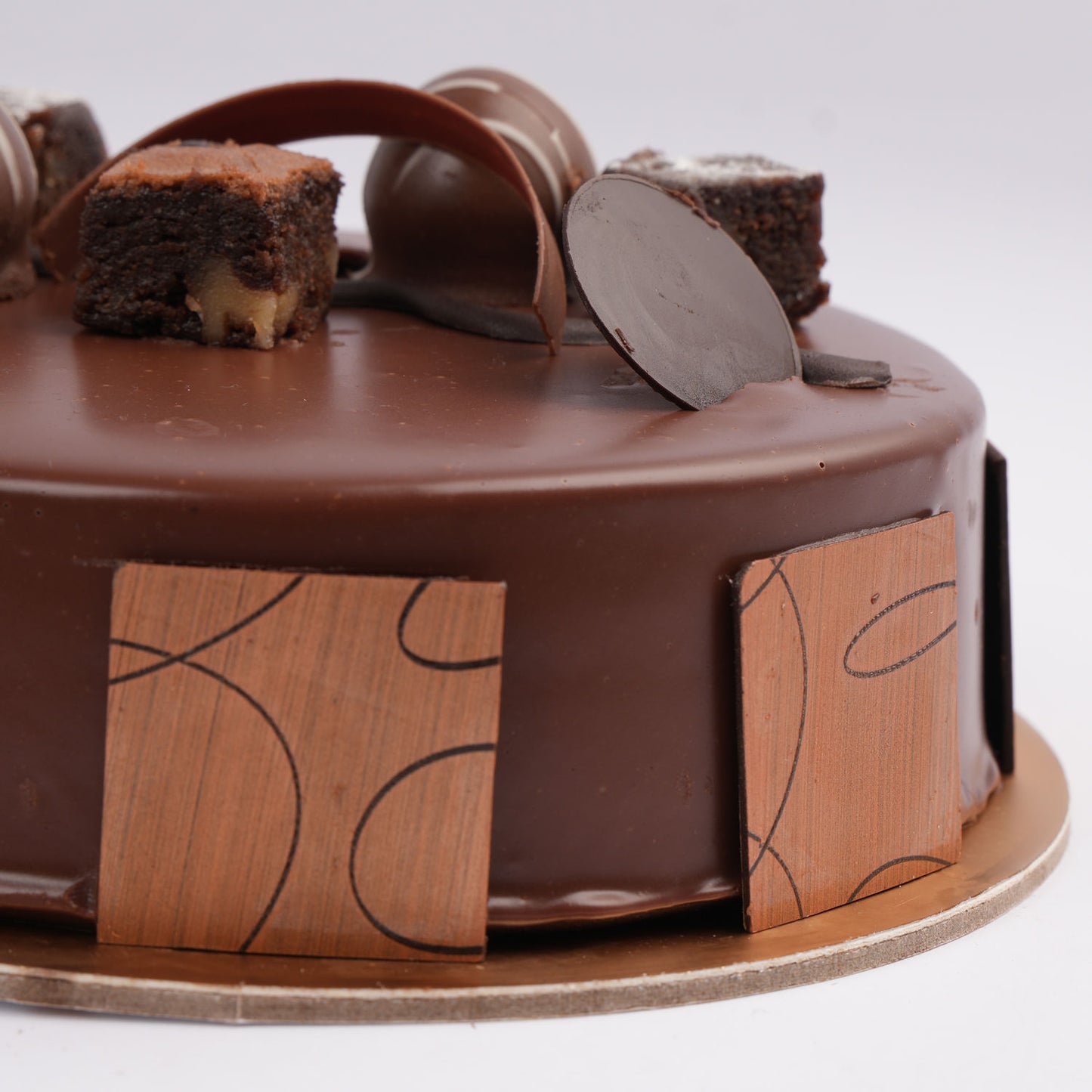 Gourmet Truffle Brownie Fudge Delight Cake