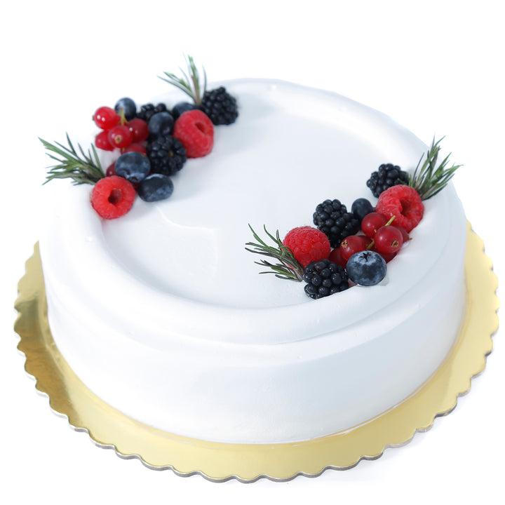 كيك الفانيليا ديلايت مع التوت الطازج | كيك كريمي 1 كجم