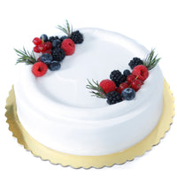 كيك الفانيليا ديلايت مع التوت الطازج | كيك كريمي 1 كجم