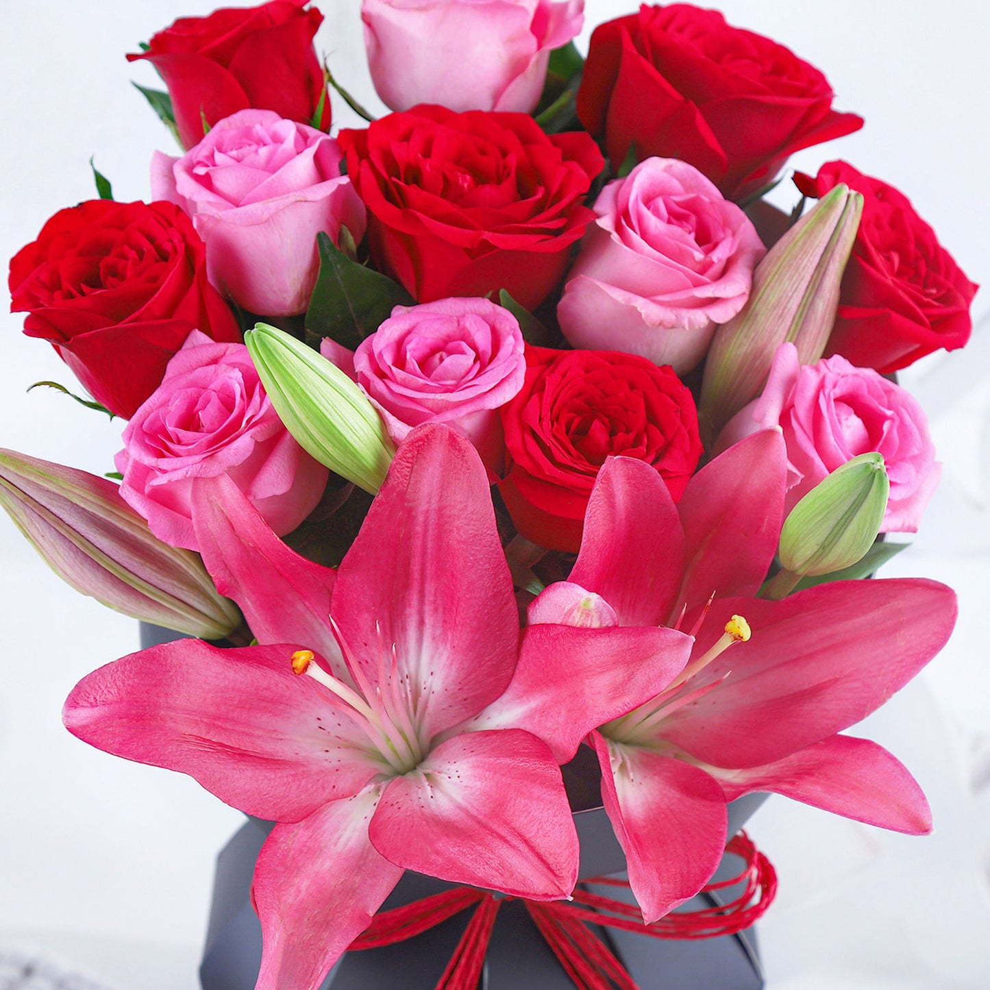 Whispers of Valentine Roses: Luxurious Floral Arrangement