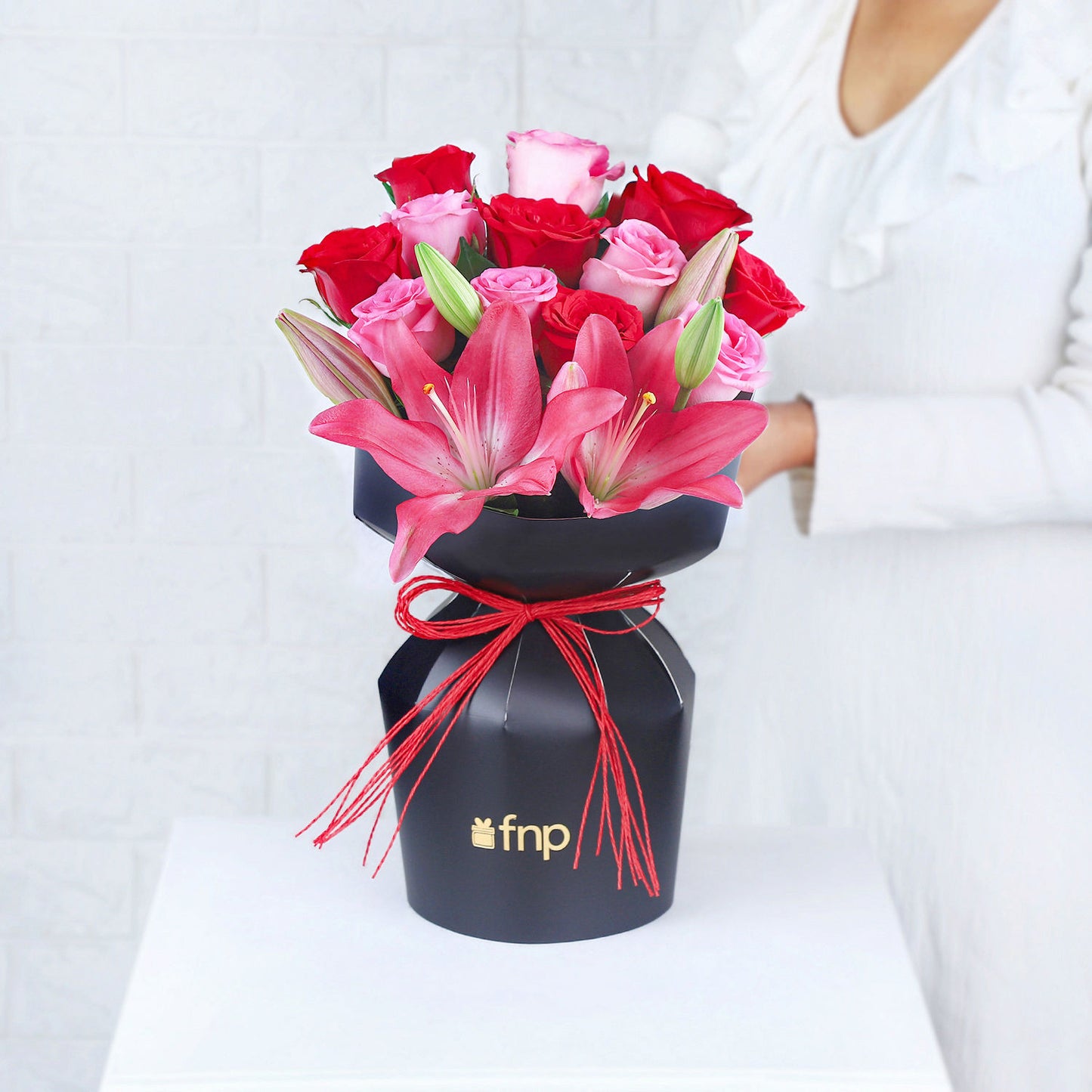 Whispers of Valentine Roses: Luxurious Floral Arrangement