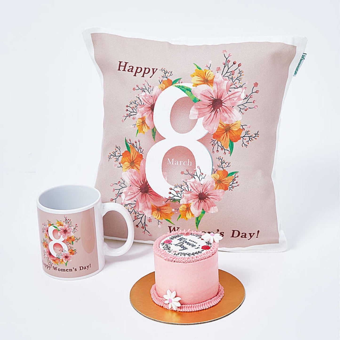 Celebrate Women's Day with a Special Cushion, Mug & Chocolate Cake Combo