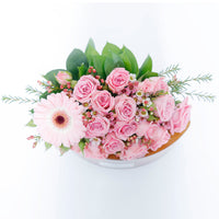 WoodWick Ellipse Candle - Pressed Blooms & Patchouli with Elegant Floral Arrangement