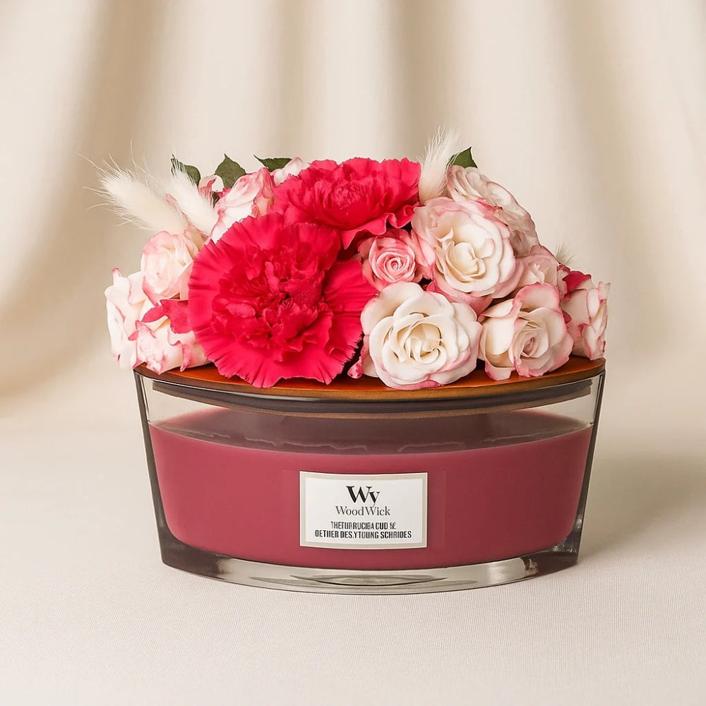 Experience the Elegance of WoodWick Ellipse Candle - Wild Berry & Beets Scented