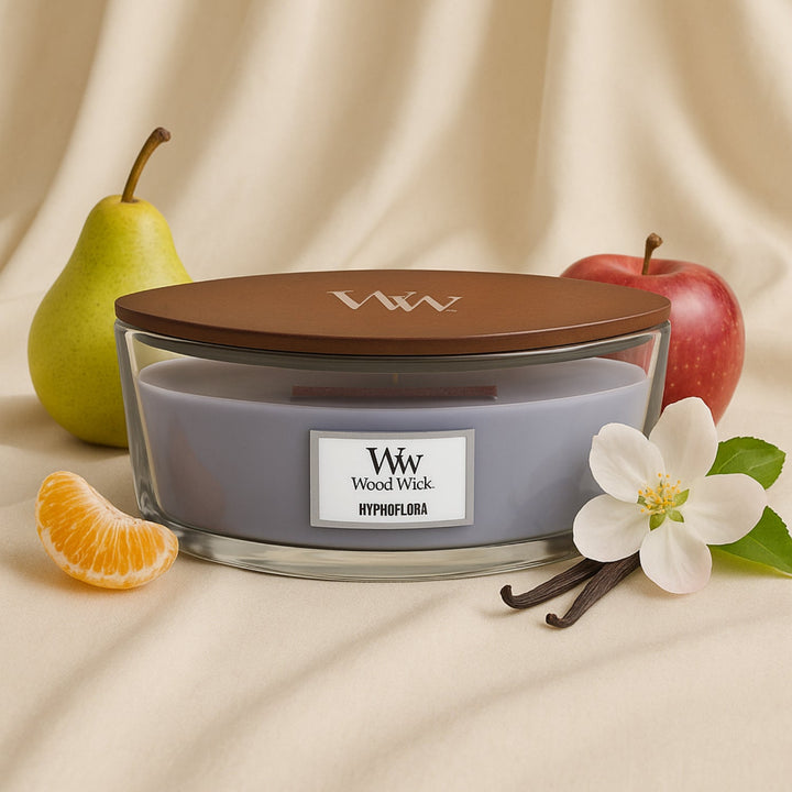 شمعة وودويك بيضاوية الشكل - عطر هيبنوفلورا