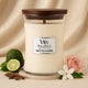 Woodwick Large Hourglass Candle | White Tea & Jasmine Fragrance