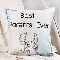 Best Parents Ever Cushion - Perfect Gift for Mom and Dad