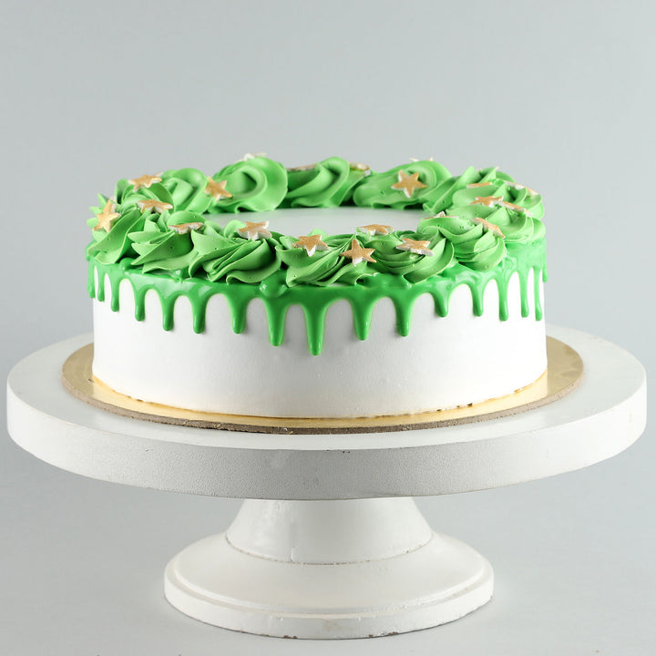 كعكة أناناس إكليل عيد الميلاد - نصف كيلو من السعادة