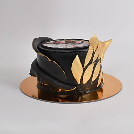 Choco Elegance Portrait Cake - Personalized Chocolate Delight