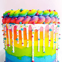 Delightful Exquisite Vanilla Rainbow Cake - A Celebration of Colors