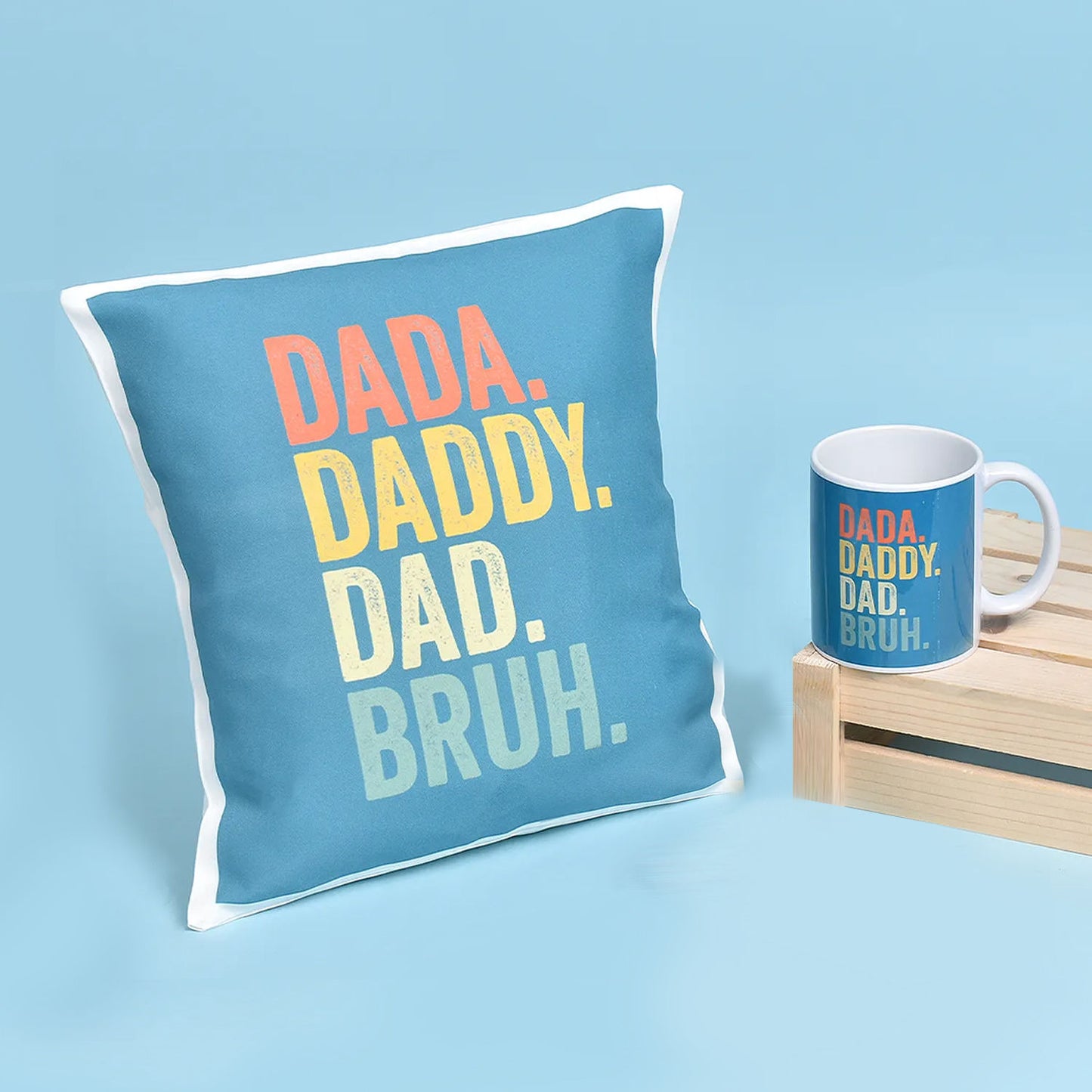 Father's Day Cushion and Mug Gift Set - Perfect for Dad