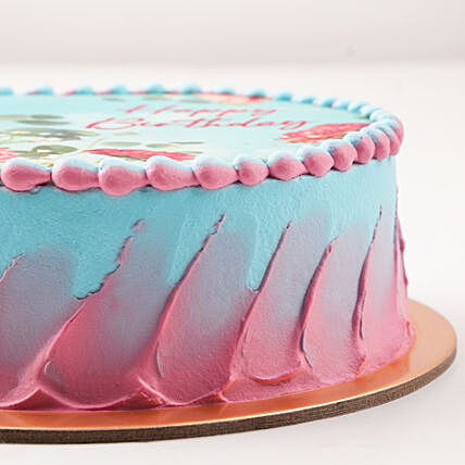 Elegant Floral Design Chocolate Cake | Perfect for Birthdays