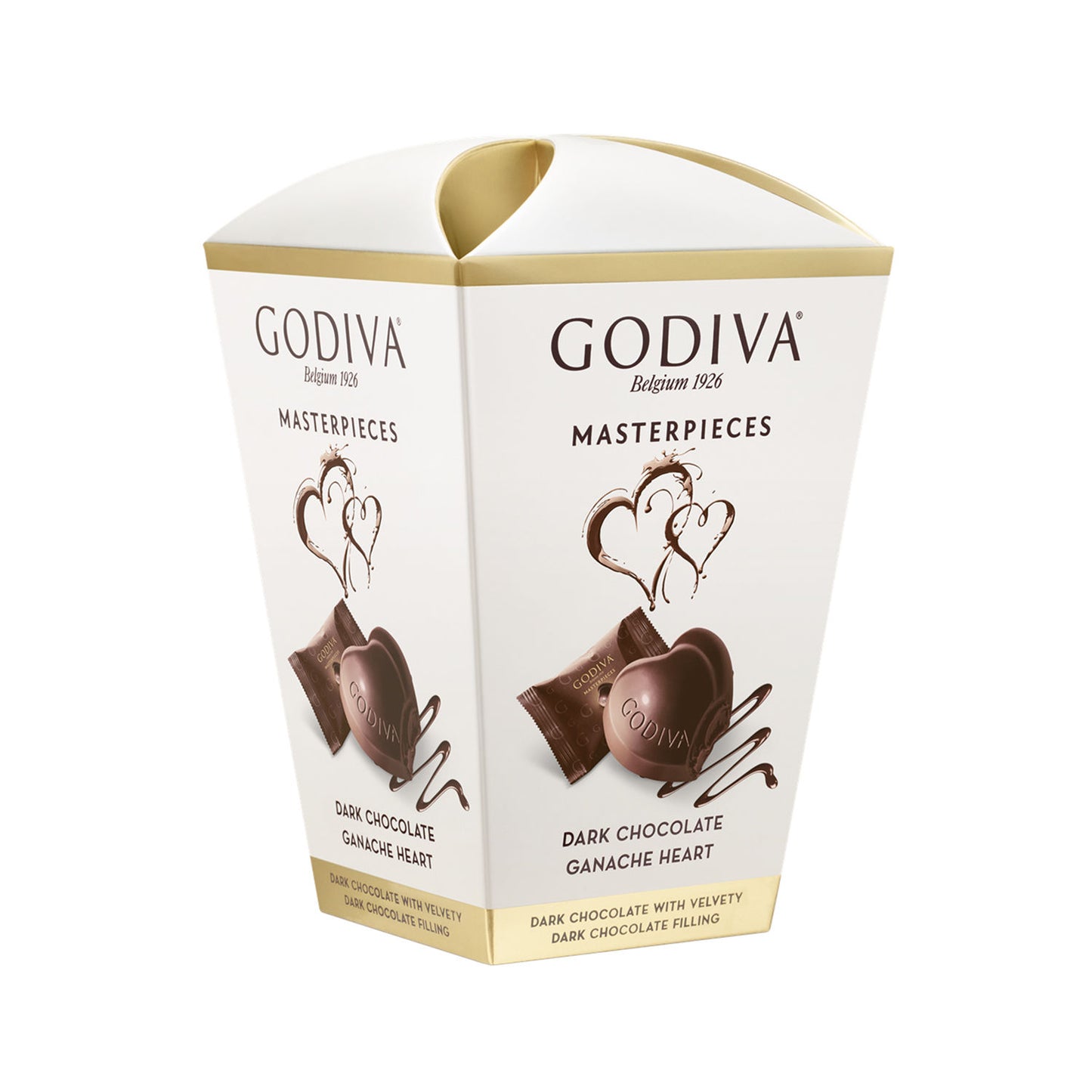 Godiva Masterpieces Dark Chocolate Ganache Heart - Luxurious Belgian Treat