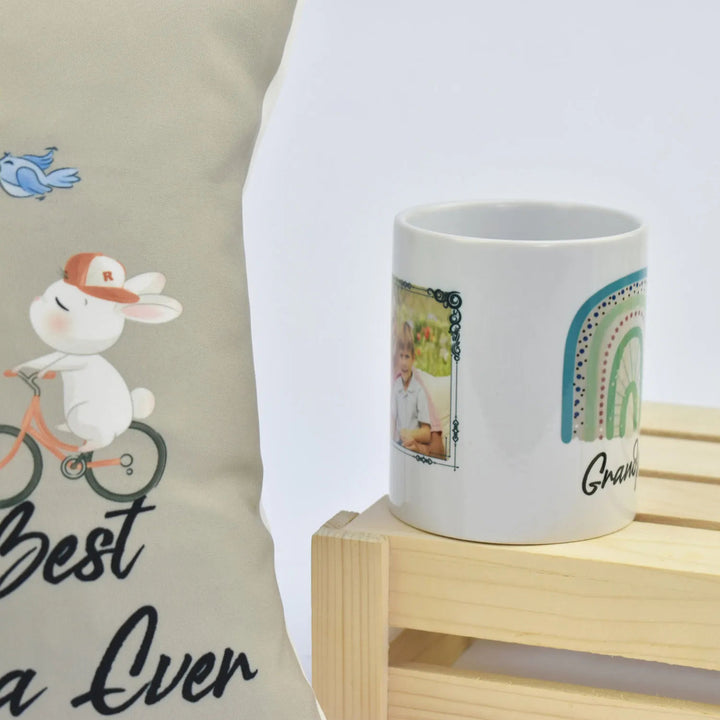 مجموعة هدايا الجد: وسادة وكوب