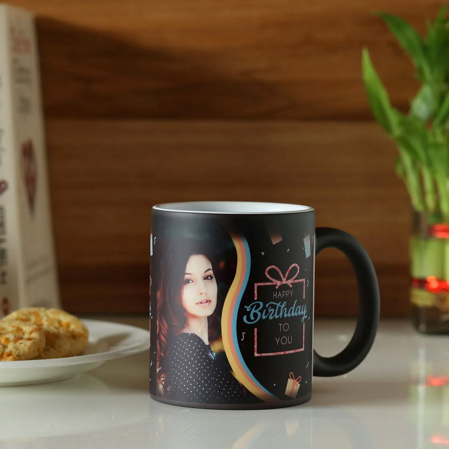Happy Birthday Personalized Magic Mug - Custom Photo Gift