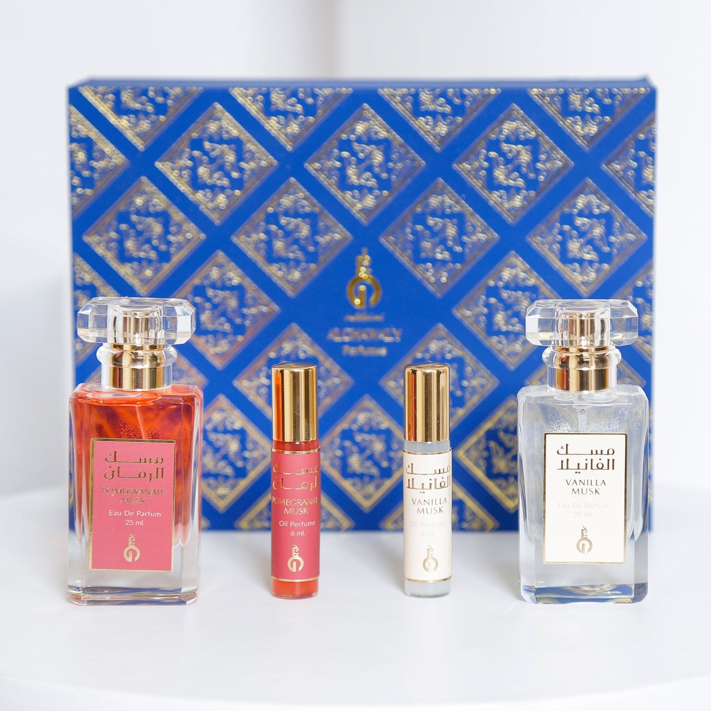 Luxurious Musk Perfume Gift Combo - Vanilla & Pomegranate Scents