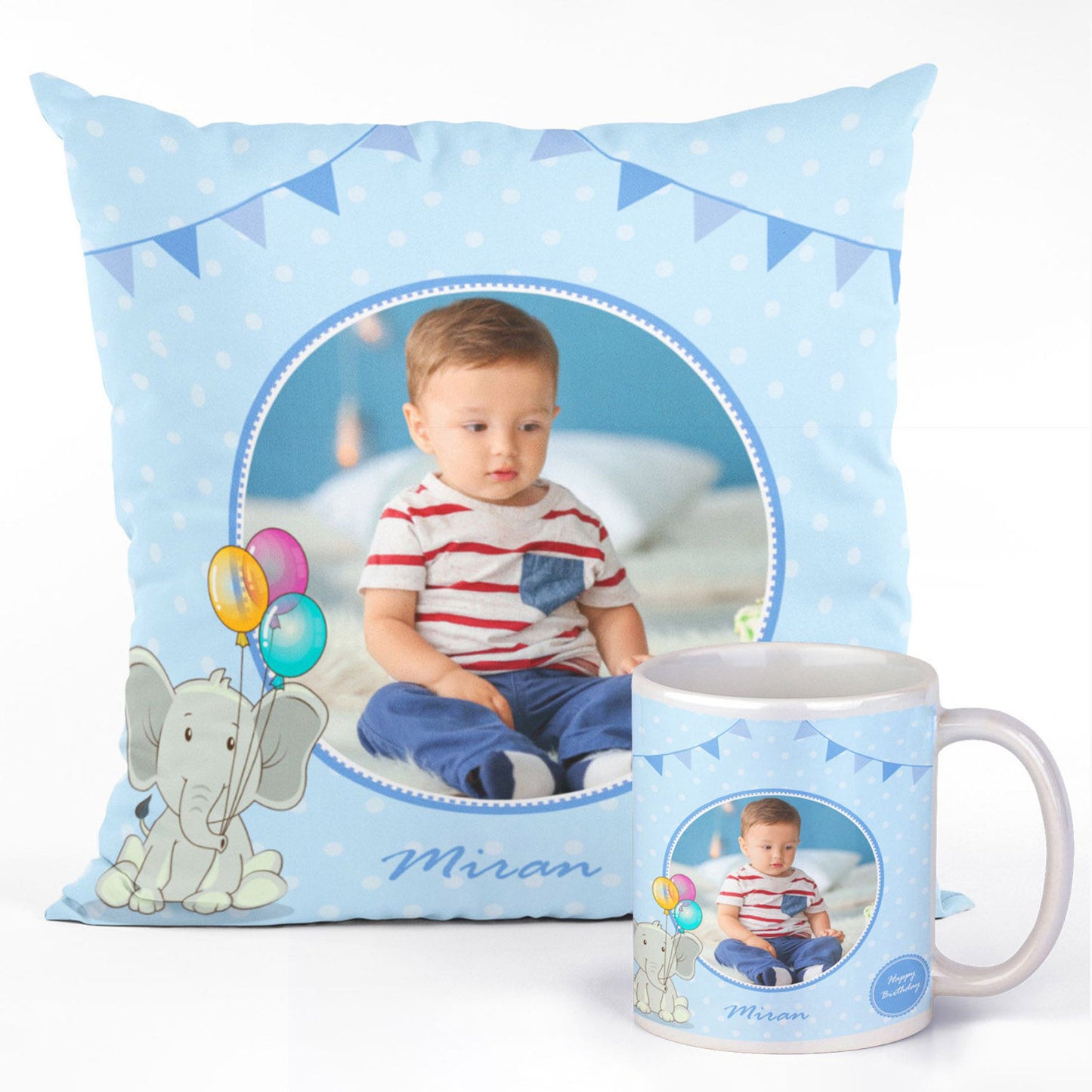 Adorable Mug and Cushion Combo for Baby Boy - Perfect Gift Set