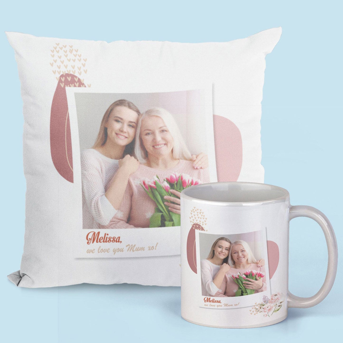 Personalized Mug and Cushion Combo - Perfect Gift Set for Special Occasions