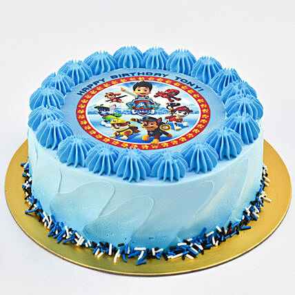Delicious Pawfect Patrol Chocolate Cake - Half Kg