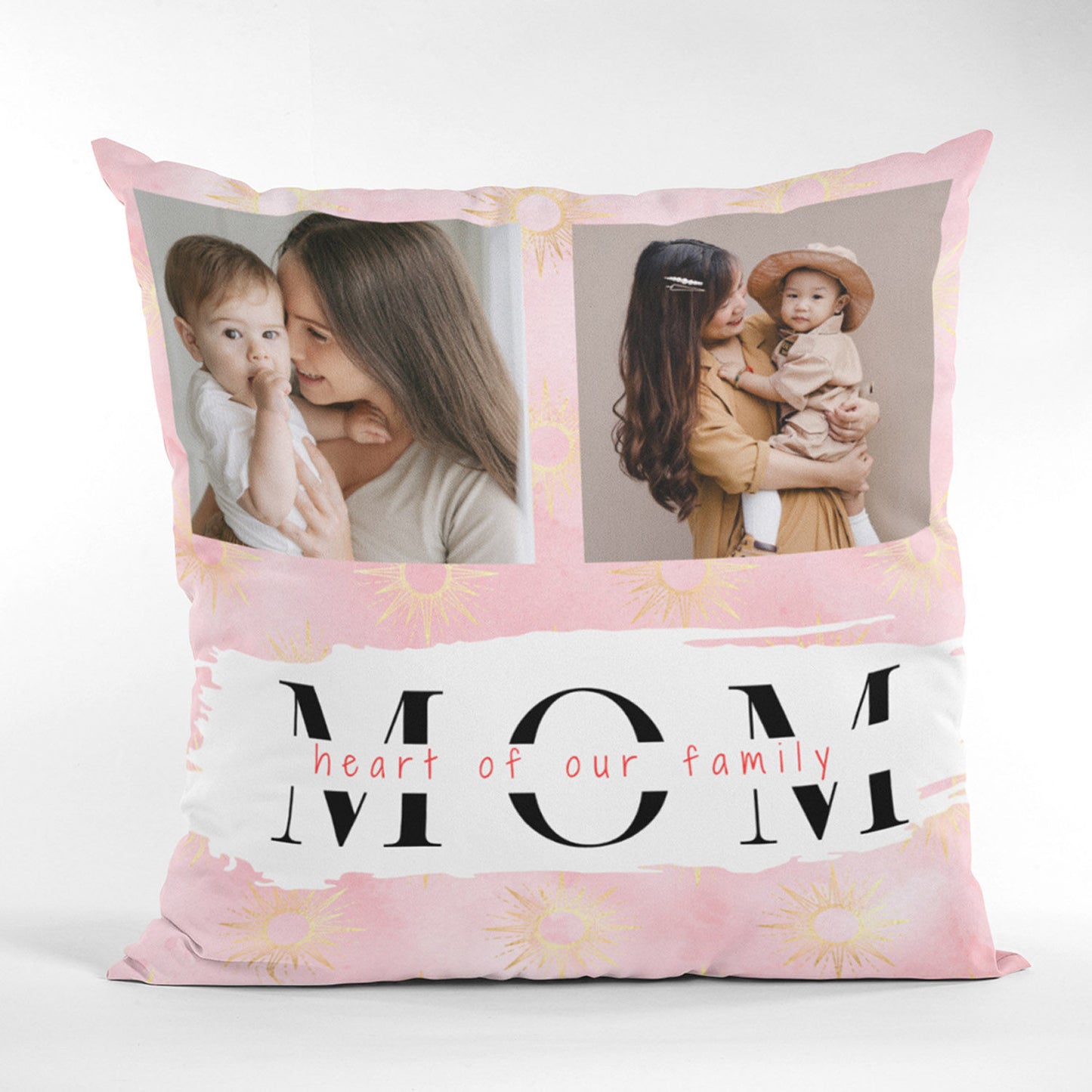Custom Mother's Day Cushion - Heart of Our Family Design