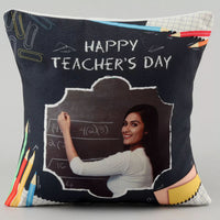 Personalized Teacher's Day Cushion - Custom Photo Gift