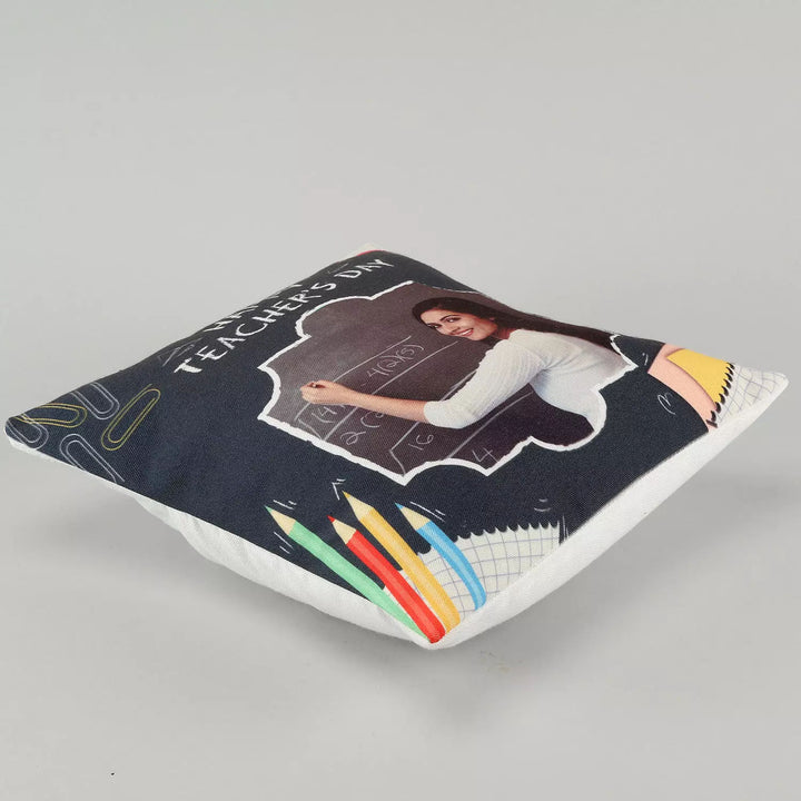 Personalized Teacher's Day Cushion - Custom Photo Gift