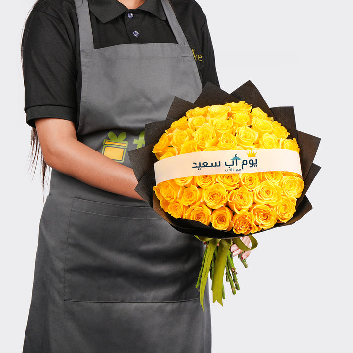 Yellow Roses Bouquet for Father's Day