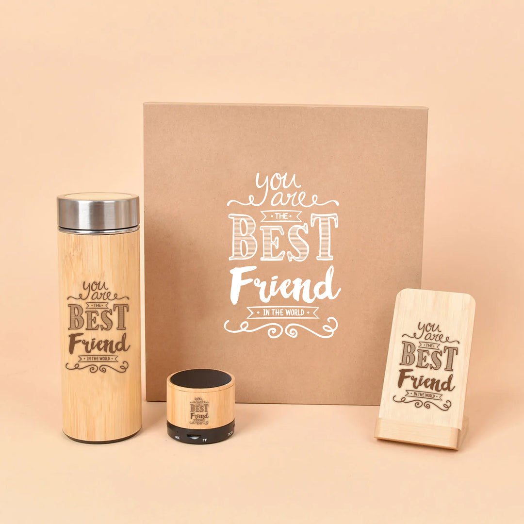 صندوق هدايا صديقك المفضل الصديق للبيئة من الخيزران