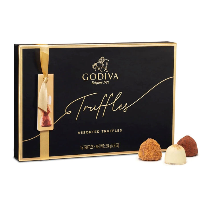 Godiva Truffles Collection with Elegant Sunflower Bouquet - 15 Assorted Pieces