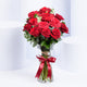 12 Fresh Red Roses Vase Arrangement