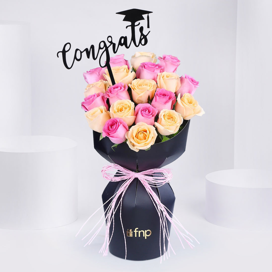 Blushing Rose Love Elegance for Graduation Day Celebration