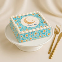 Delight Eid Mubarak Print Cake - 1 Kg