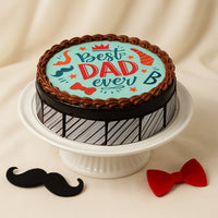 Delicious 'Best Dad Ever' Chocolate Cake - Perfect for Father's Day