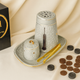 Luxurious Beige Porcelain Incense Burner Set with Arabic Engravings by Q51 Perfumes