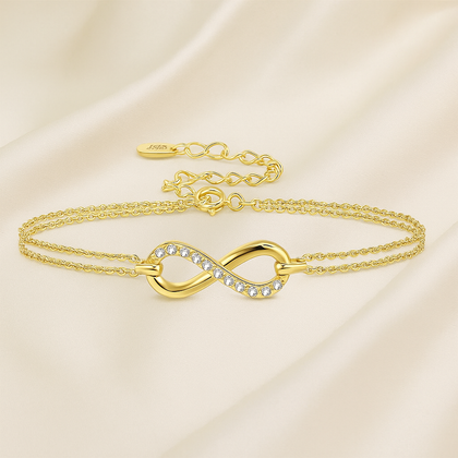 Infinity Elegance Gold Plated Bracelet