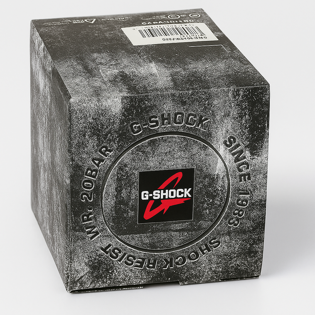 باقة ورود حمراء فاخرة مع ساعة CASIO G-Shock Mudmaster للرجال