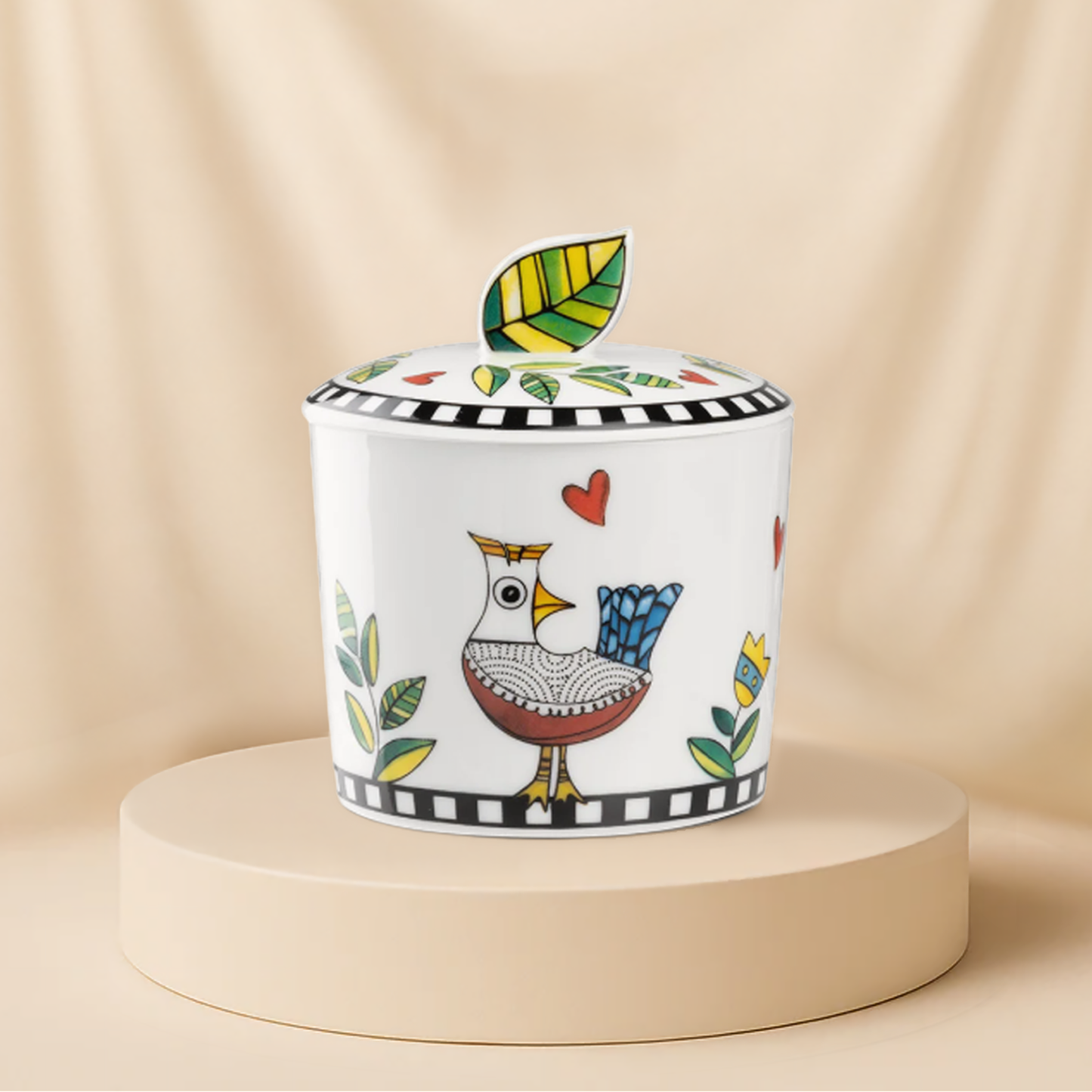 Cocorico Porcelain Espresso Cup Set (6 pcs) With Sugar Bowl