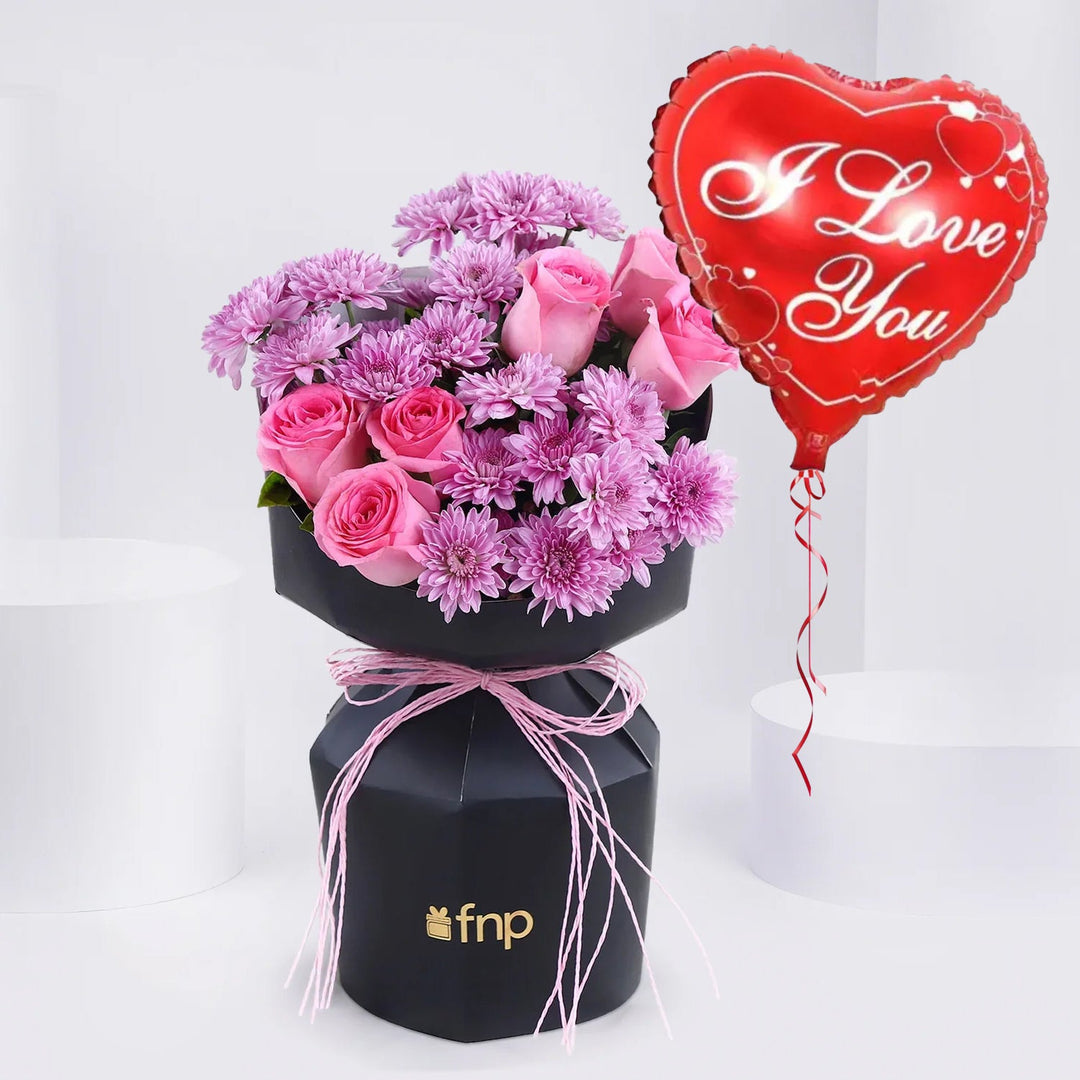 تنسيق فاخر من الورود والديزي