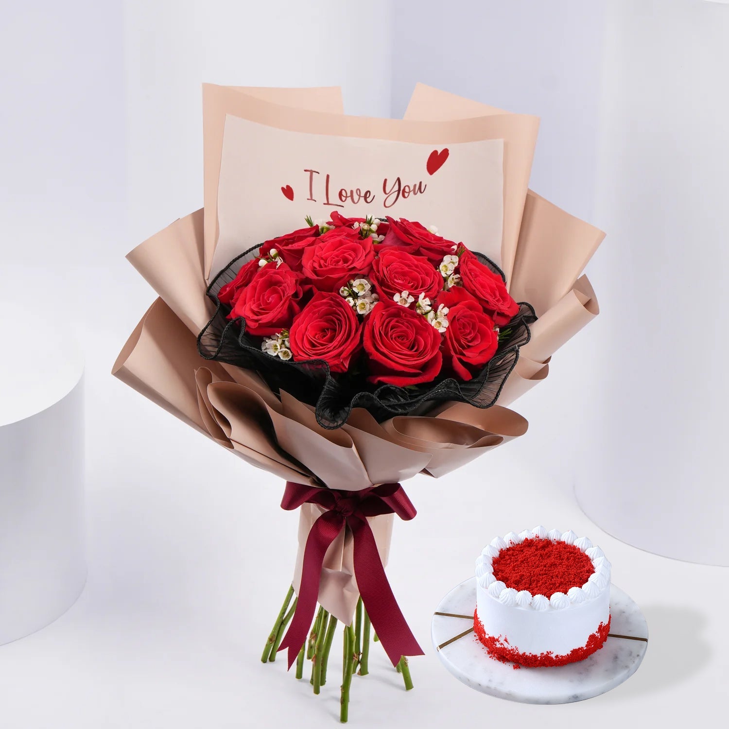 15 Red Roses Bouquet for Love Ones