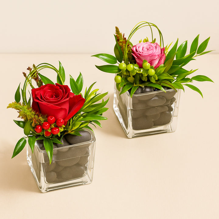 Elegant Duo: Premium Flower Arrangements Set