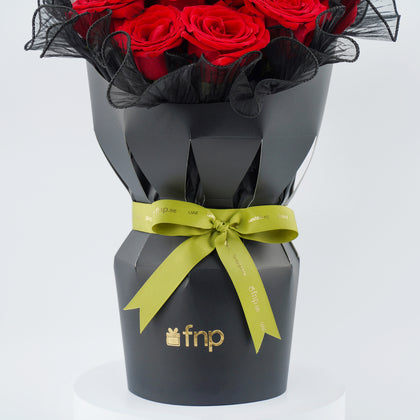 باقة الورد الأحمر