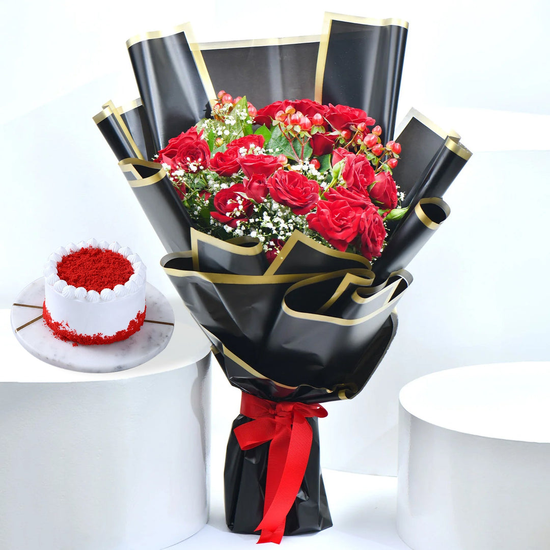 باقة فاخرة – لمسة حب رقيقة