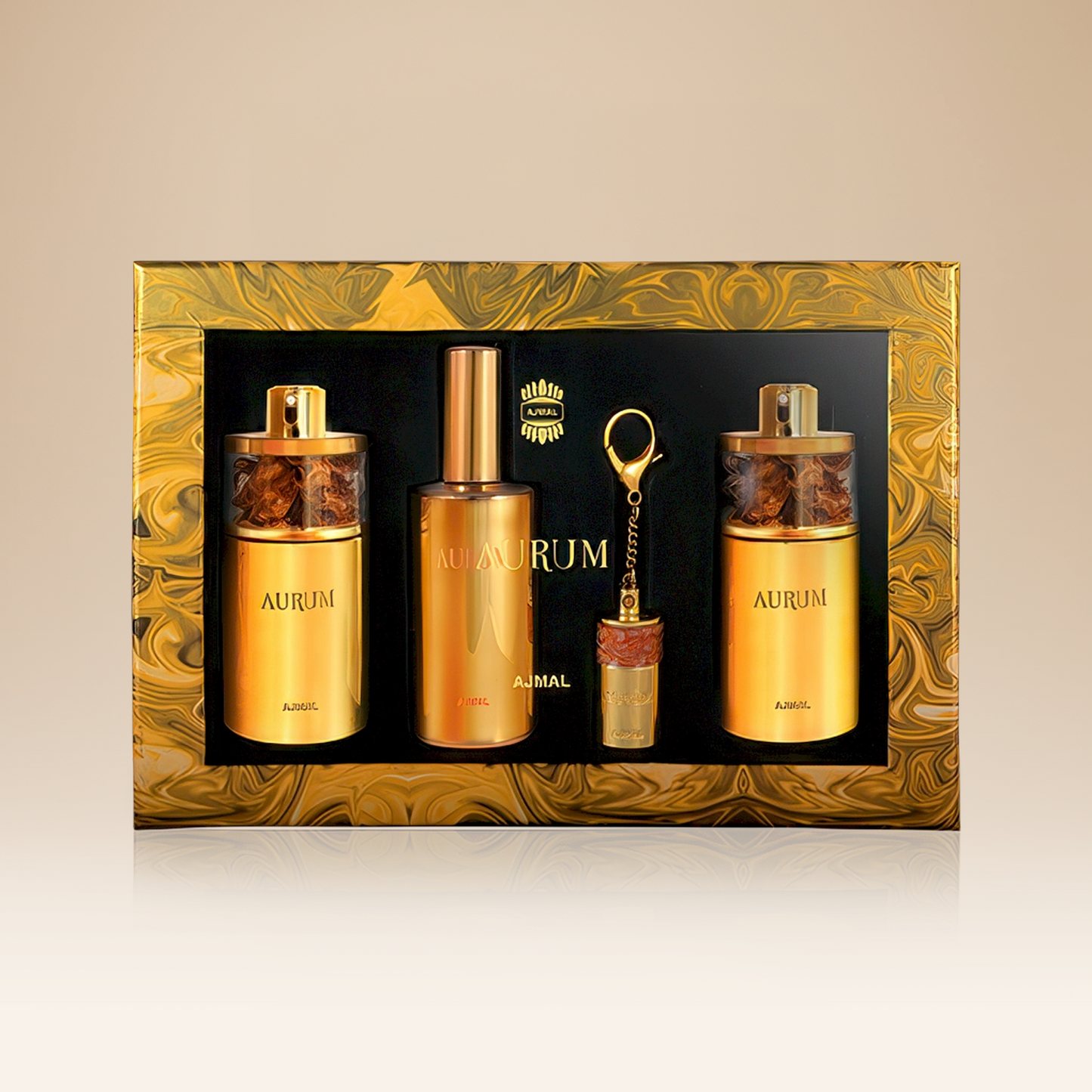 Ajmal Perfume | Luxurious Aurum Twin Gift Set & Elegant Rose Symphony Bouquet