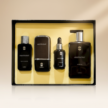 Ajmal Perfume Aristocrat Gift Set for Men with White Rose Radiance