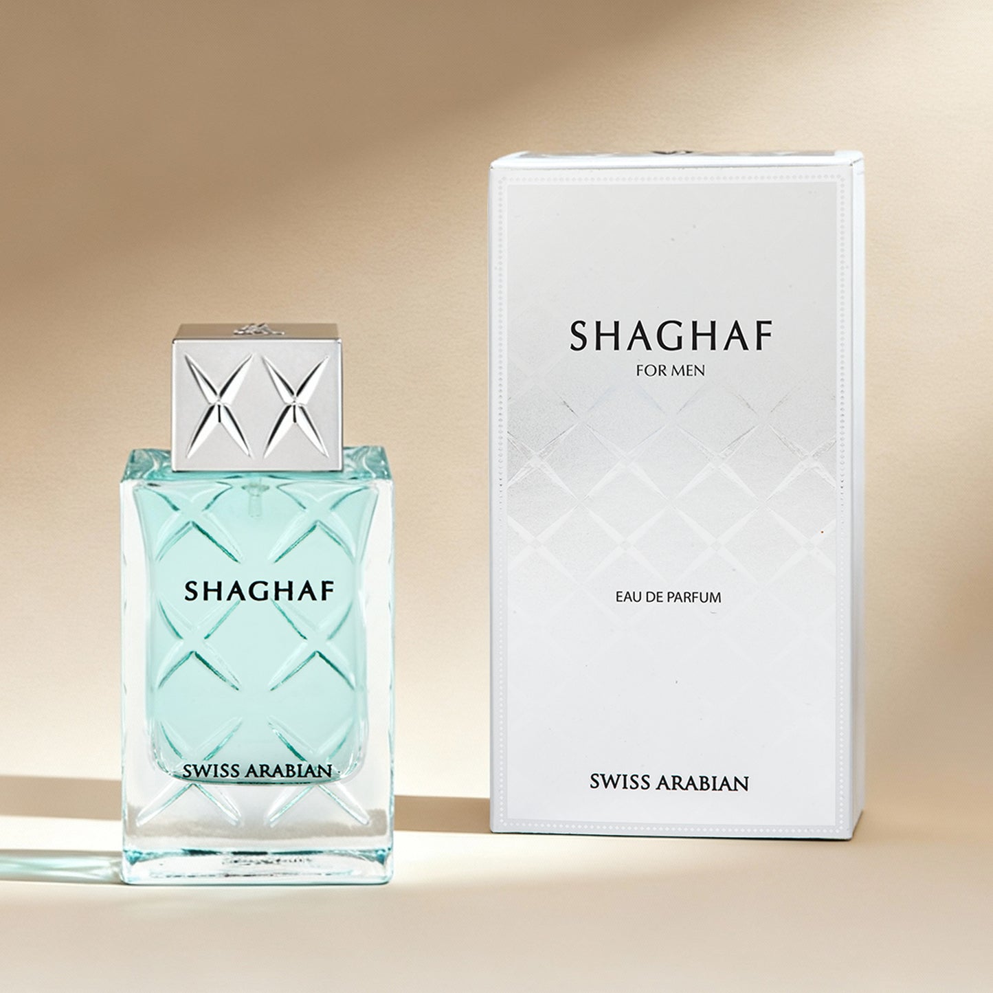 Shaghaf Men Eau de Parfum 75ML - Captivating Oriental Woody Scent by Swiss Arabian