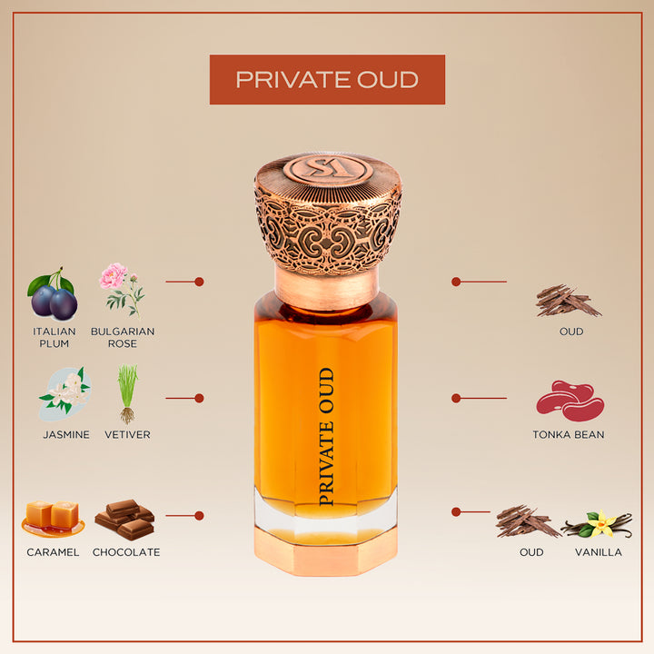 Private Oud Perfume Oil 12ML - Luxurious Unisex Fragrance